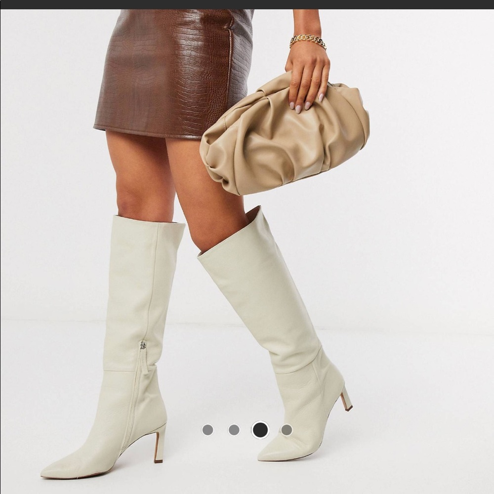 Asos Design tan clutch
